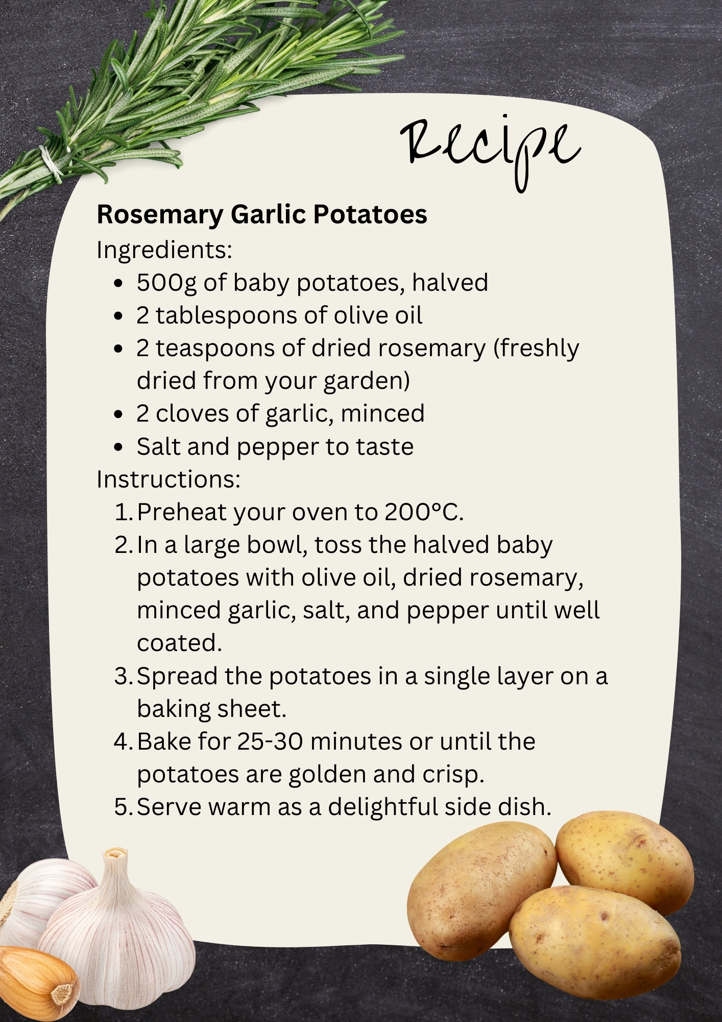 Rosemary Garlic Potatoes Recipes